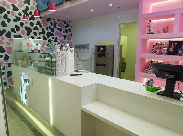 Report Engenharia Arquitetura Projetos Lojas Quiosques para Shopping e ambientes comerciais Milk Moo Shopping SP market